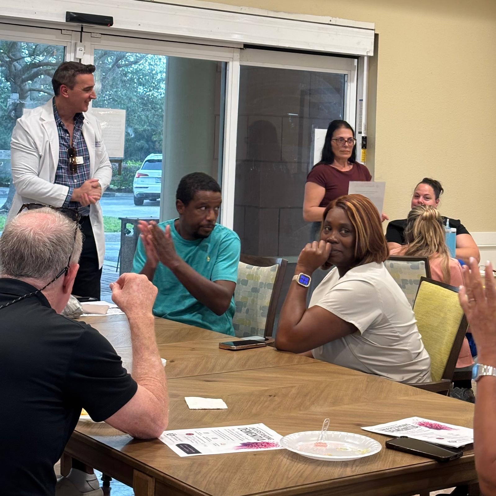 Engaged audience at Jensen Beach ALF dementia education session
