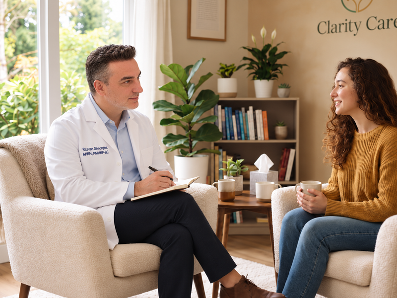 Psychiatric evaluation session